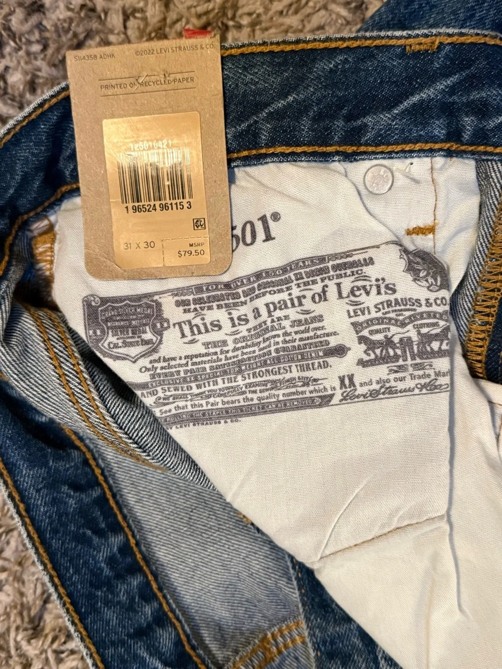 Levi's 501 Original Fit Women's Jeans - NWT - Picture 5 of 6